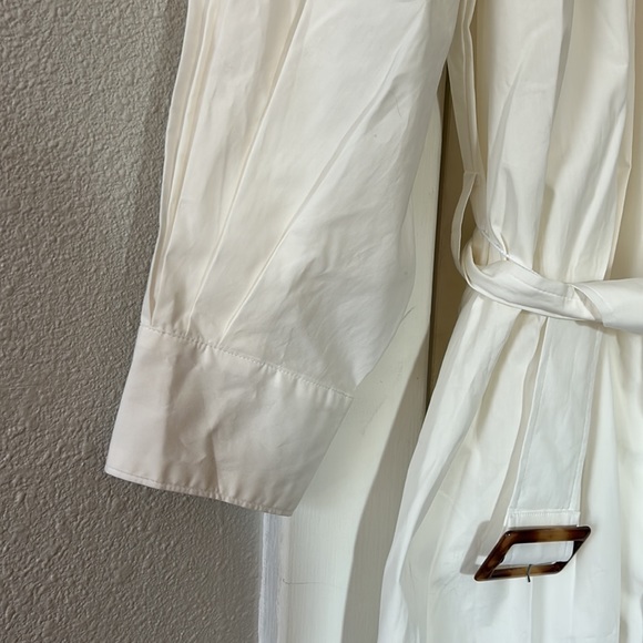 BANANA REPUBLIC Belted Poplin Dress SMALL TALL NWOT - Picture 6 of 8